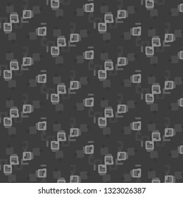 Simple black and white vector illustration. Abstract geometric background pattern