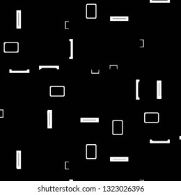 Simple black and white vector illustration. Abstract geometric background pattern