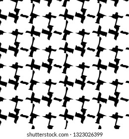Simple black and white vector illustration. Abstract geometric background pattern