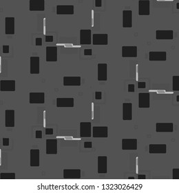Simple black and white vector illustration. Abstract geometric background pattern