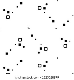 Simple black and white vector illustration. Abstract geometric background pattern