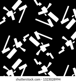 Simple black and white vector illustration. Abstract geometric background pattern