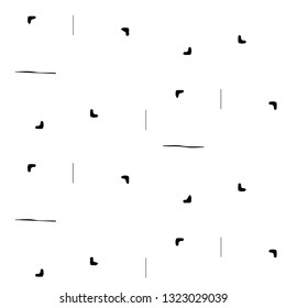 Simple black and white vector illustration. Abstract geometric background pattern