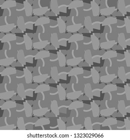 Simple black and white vector illustration. Abstract geometric background pattern