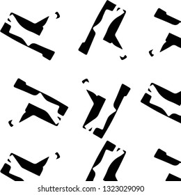 Simple black and white vector illustration. Abstract geometric background pattern