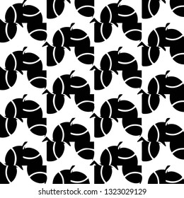 Simple black and white vector illustration. Abstract geometric background pattern