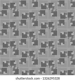 Simple black and white vector illustration. Abstract geometric background pattern