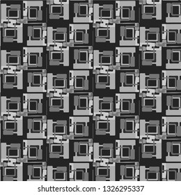 Simple black and white vector illustration. Abstract geometric background pattern