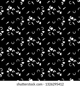 Simple black and white vector illustration. Abstract geometric background pattern