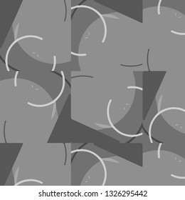 Simple black and white vector illustration. Abstract geometric background pattern
