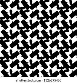 Simple black and white vector illustration. Abstract geometric background pattern