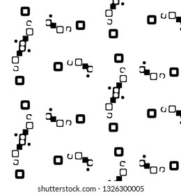 Simple black and white vector illustration. Abstract geometric background pattern