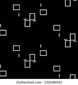 Simple black and white vector illustration. Abstract geometric background pattern