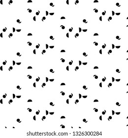 Simple black and white vector illustration. Abstract geometric background pattern