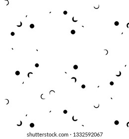 Simple black and white vector illustration. Abstract geometric background pattern