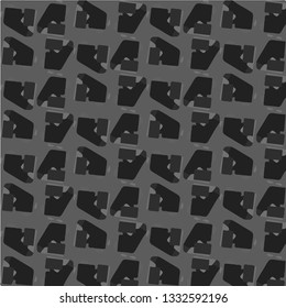 Simple black and white vector illustration. Abstract geometric background pattern