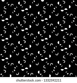 Simple black and white vector illustration. Abstract geometric background pattern
