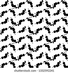 Simple black and white vector illustration. Abstract geometric background pattern