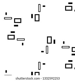 Simple black and white vector illustration. Abstract geometric background pattern