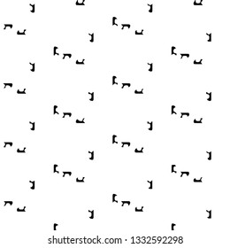 Simple black and white vector illustration. Abstract geometric background pattern