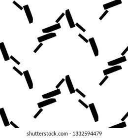 Simple black and white vector illustration. Abstract geometric background pattern