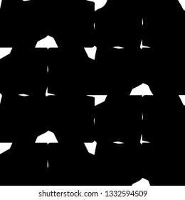Simple black and white vector illustration. Abstract geometric background pattern