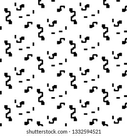 Simple black and white vector illustration. Abstract geometric background pattern