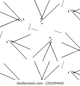 Simple black and white vector illustration. Abstract geometric background pattern