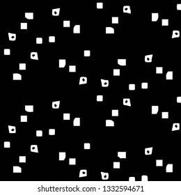 Simple black and white vector illustration. Abstract geometric background pattern