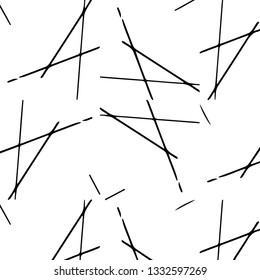 Simple black and white vector illustration. Abstract geometric background pattern