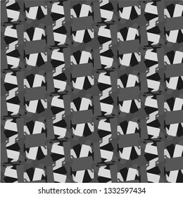 Simple black and white vector illustration. Abstract geometric background pattern