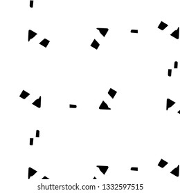 Simple black and white vector illustration. Abstract geometric background pattern