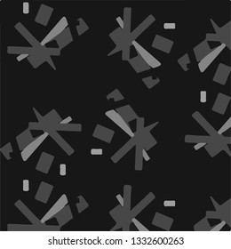 Simple black and white vector illustration. Abstract geometric background pattern