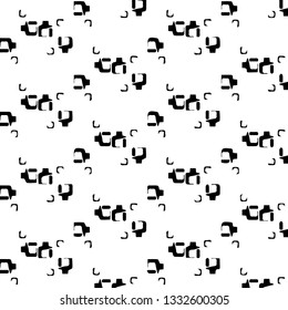 Simple black and white vector illustration. Abstract geometric background pattern