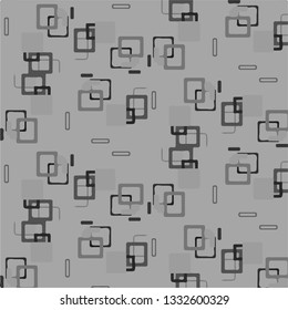 Simple black and white vector illustration. Abstract geometric background pattern