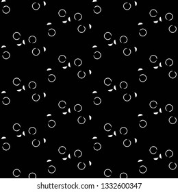 Simple black and white vector illustration. Abstract geometric background pattern