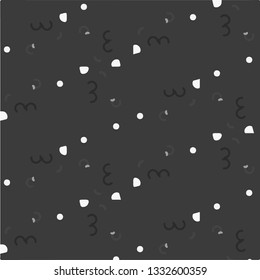 Simple black and white vector illustration. Abstract geometric background pattern