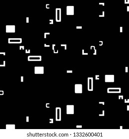 Simple black and white vector illustration. Abstract geometric background pattern