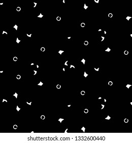 Simple black and white vector illustration. Abstract geometric background pattern