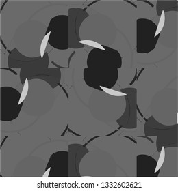 Simple black and white vector illustration. Abstract geometric background pattern