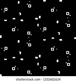 Simple black and white vector illustration. Abstract geometric background pattern