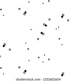 Simple black and white vector illustration. Abstract geometric background pattern