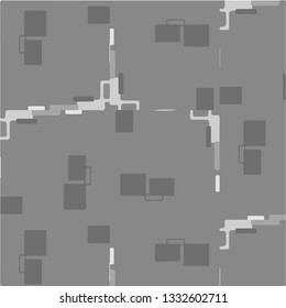 Simple black and white vector illustration. Abstract geometric background pattern