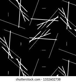 Simple black and white vector illustration. Abstract geometric background pattern