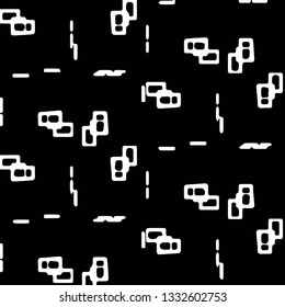 Simple black and white vector illustration. Abstract geometric background pattern