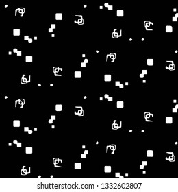 Simple black and white vector illustration. Abstract geometric background pattern
