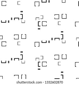 Simple black and white vector illustration. Abstract geometric background pattern