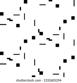 Simple black and white vector illustration. Abstract geometric background pattern