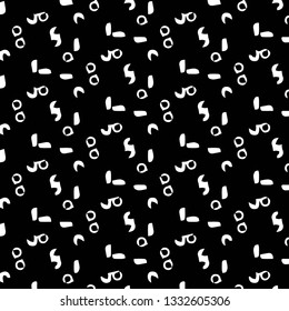Simple black and white vector illustration. Abstract geometric background pattern