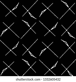 Simple black and white vector illustration. Abstract geometric background pattern